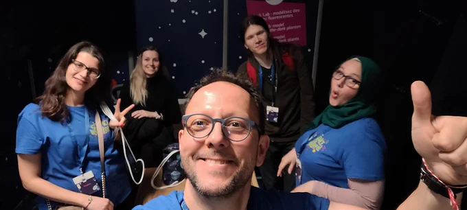 The team in full swing during the event