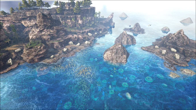 Parts of the surface regions of the Coastal Inlets from TSW on ASE