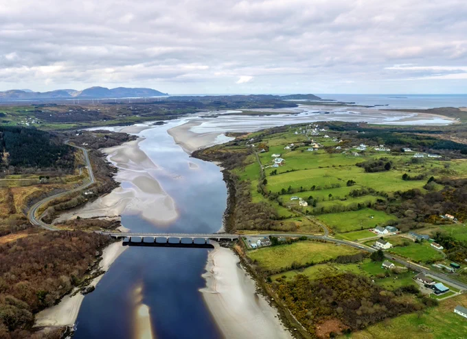 Gweebarra Bay at low tide, #Donegal, #Ireland © @GweebarraG 