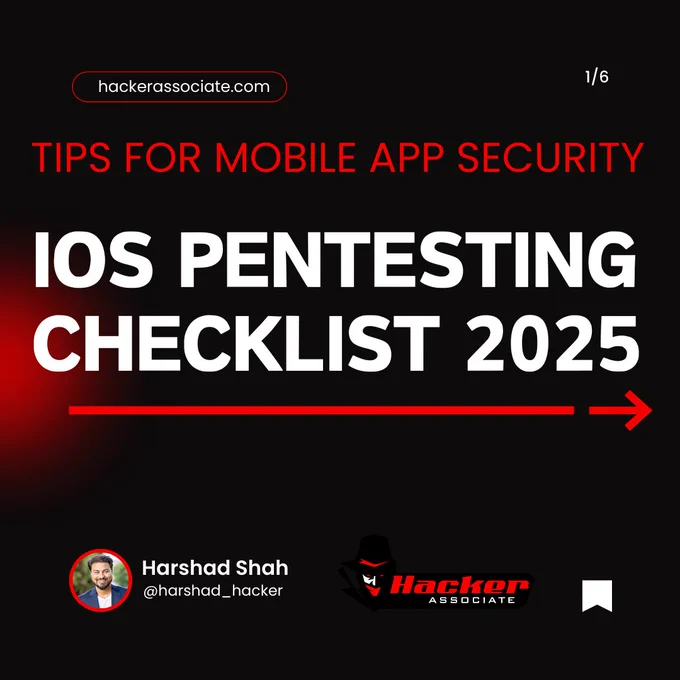 iOS Pentesting Checklist 2025