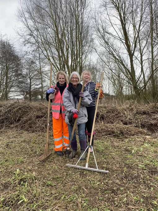 Three of the days volunteers representing Nottinghamshire, Lincolnshire and Northamptonshire!