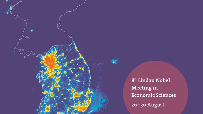 Graphic for 8th Lindau Nobel meeting in economic sciences. Decorative