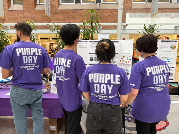 #TeamUHN celebrating Purple Day