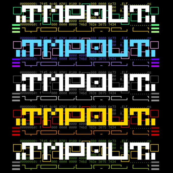 tmpout 4 logos in various colors