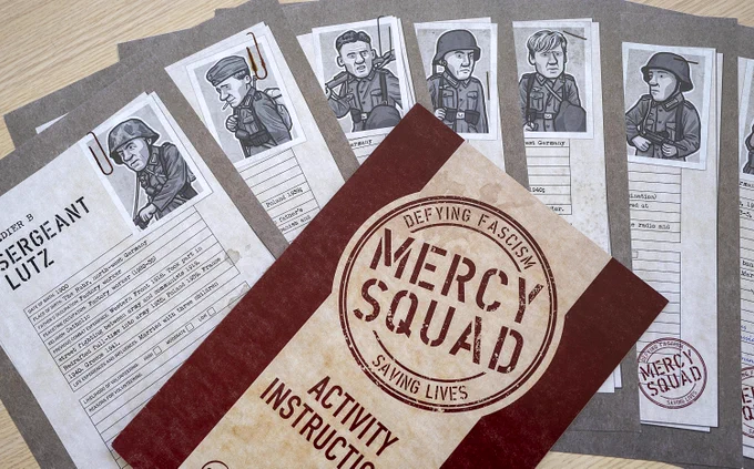 Activity instructions of the Mercy Squad interactive workshop detailing the profiles and motivations of German soldiers.