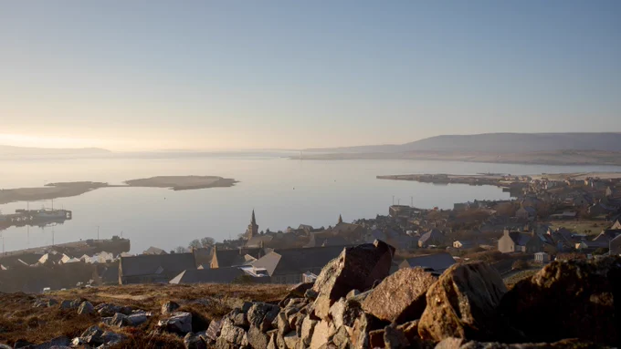 Sunrise view over Stromness, Orkney