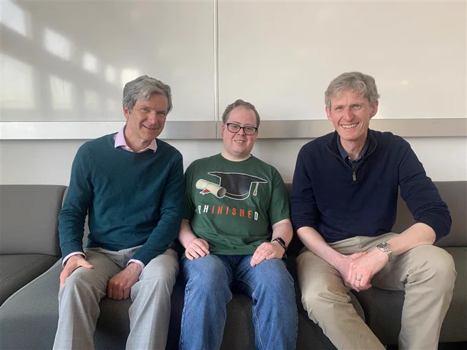 From left to right: Prof Ifor Samuel, Dr David Webster, Prof Graham Turnbull