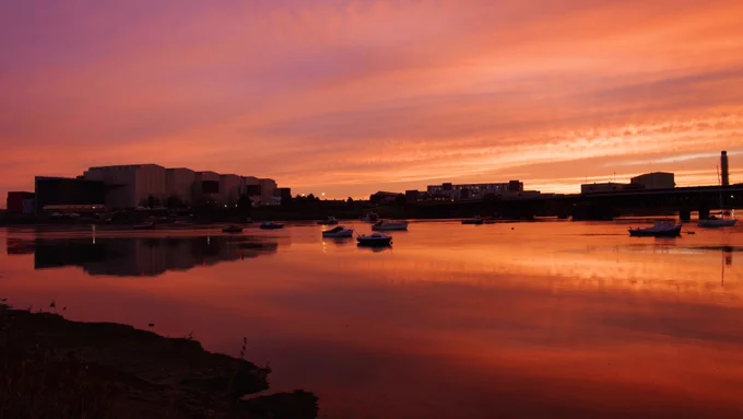 Port of Barrow at sunrise.