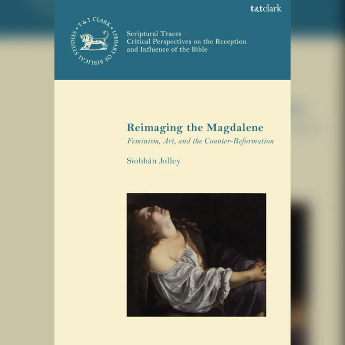 A photo of the cover, which features Artemisia’s Mary Magdalene in Ecstasy.