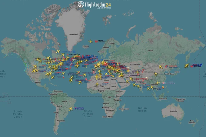 Flights inbound to London-Heathrow