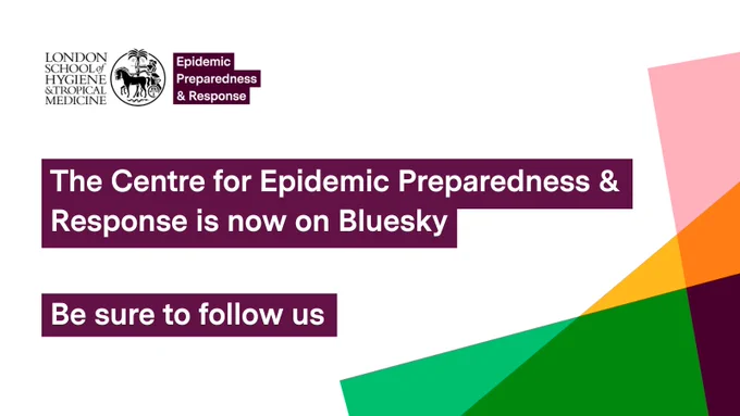 The Centre for Epidemic Preparedness & Reponse is now on Bluesky. Be sure to follow us.