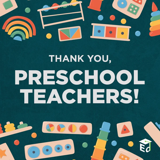 Thank you, preschool teachers!