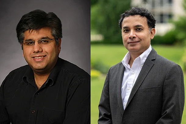 Headshots of Vishal Monga and Swaroop Ghosh