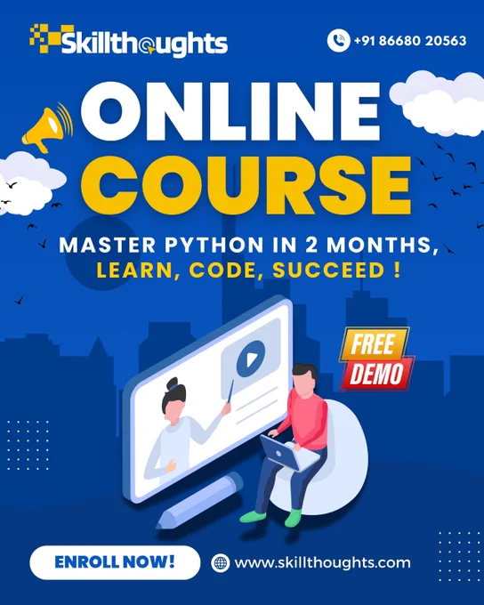 master python in 2 months learn, code, succed at skillthoughts technologies | skillthoughts technologies online course | online platform skillthoughts technologies | online learning platform skillthoughts technologies | python online learning | online learning platform for python | python course online | skillthoughts technologies online platform 