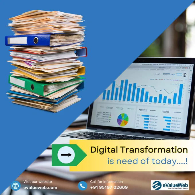 From paper to pixels, the future is unfolding! Digital transformation is more than just a shift—it’s about reimagining how we work, connect, and grow. Embracing technology opens doors to efficiency, innovation, and endless possibilities. Are you ready to turn the page?

📧 evalueweb.pvt@gmail.com
📱   91 95197 02609
🌐 www.evalueweb.com

#DigitalTransformation #TechEvolution #PaperToDigital #InnovationMatters #FutureReady #DigitalJourney #BusinessGrowth #TechnologyForGood #ERP #website #appdevelopment #taxibooking #mobileappdevelopment #digitalmarketing #evalueweb