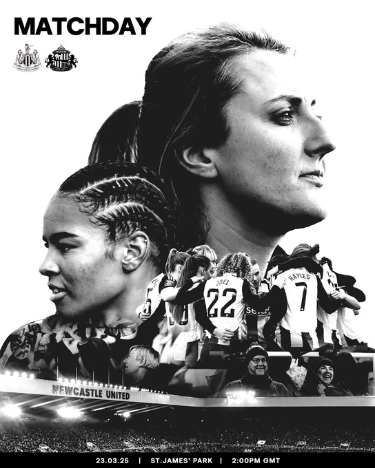 Matchday: Newcastle United v Sunderland, 23.03.25, 2pm kick-off, St. James' Park