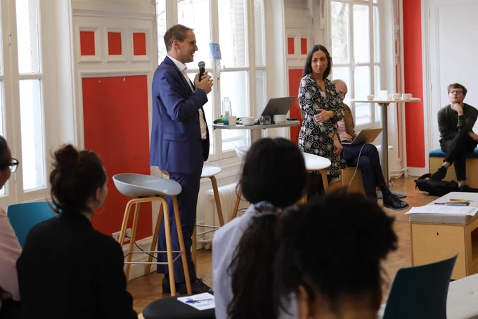 Intervention de Grégoire Tirot, chef du service innovation et participation citoyenne de la DITP, lors de la journée des labs