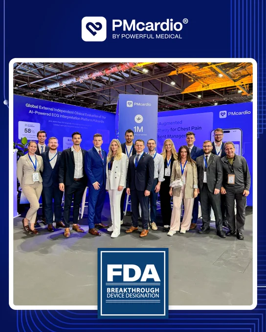Powerful Medical Receives FDA Breakthrough Device Designation for PMcardio STEMI AI ECG Model