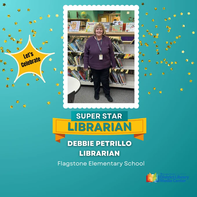 Debbie Petrillo, the librarian at Flagstone Elementary