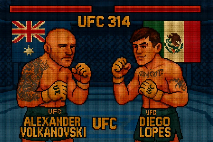 Alexander Volkanovski vs Diego Lopes #UFC314 Stats Battle