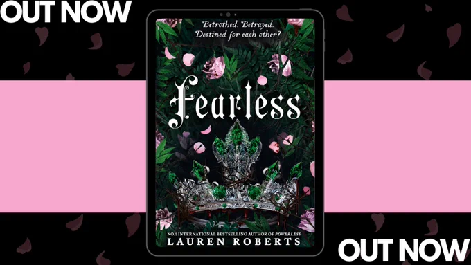 Cover of Fearless by Lauren Roberts. Out Now. 