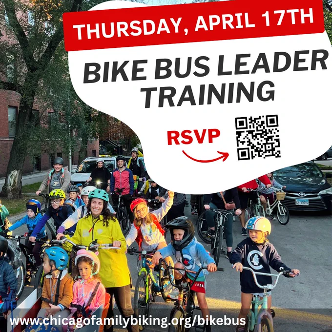 Thursday, April 17th Bike Bus Leader Training flyer