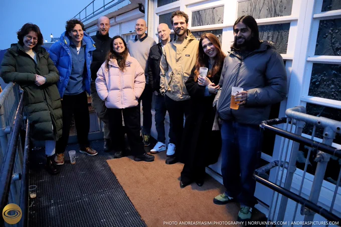 Frame Rate team at the Pulse Of The Earth Exhibition at Cromer Art Space.