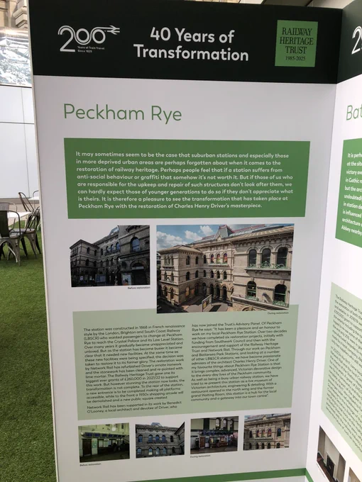 Work undertaken at Peckham Rye