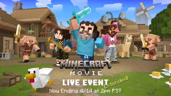 A Minecraft Movie Live Event Extended