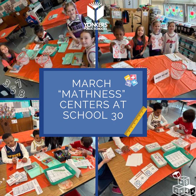 March Mathness Centers at School 30
