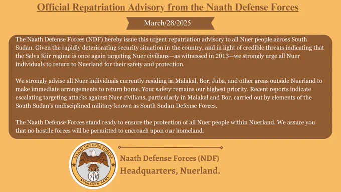 Statement from Naath Defense Forces, the Nuerland Civil Defense Forces.