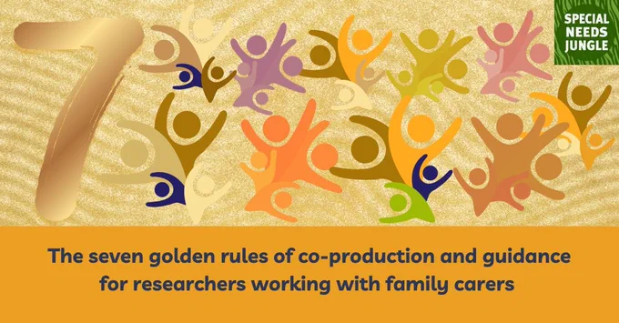 image shows graphics of people in different earthy colours with a golden 7