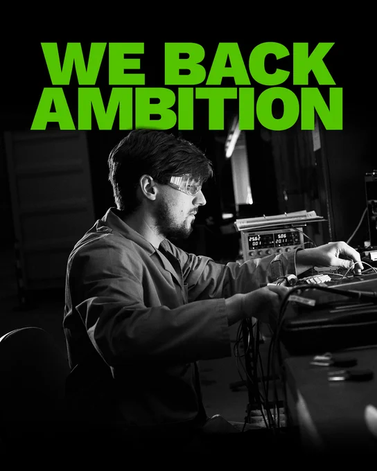 We back ambition - image of man doing technical work
