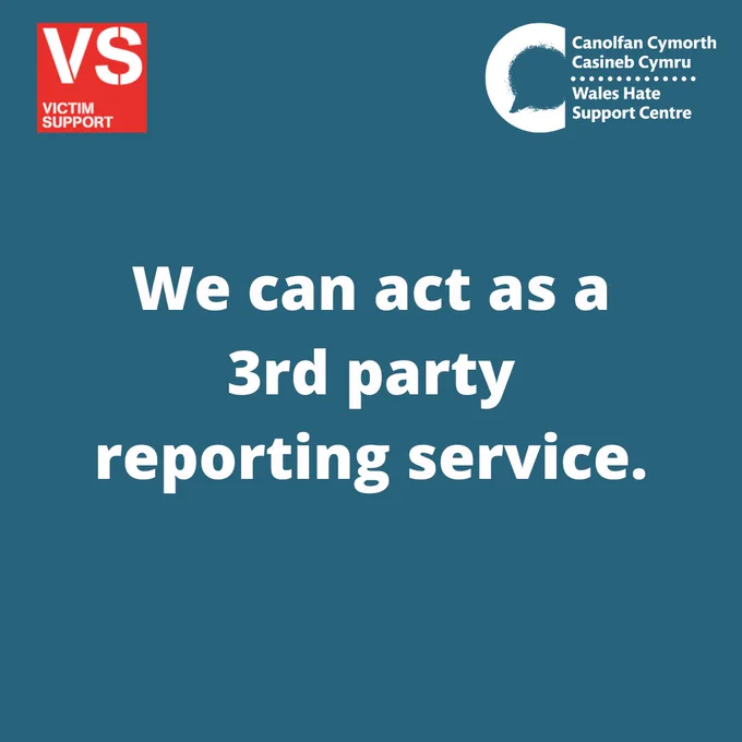 Teal background with white text reading “We can act as a 3rd party reporting service.”