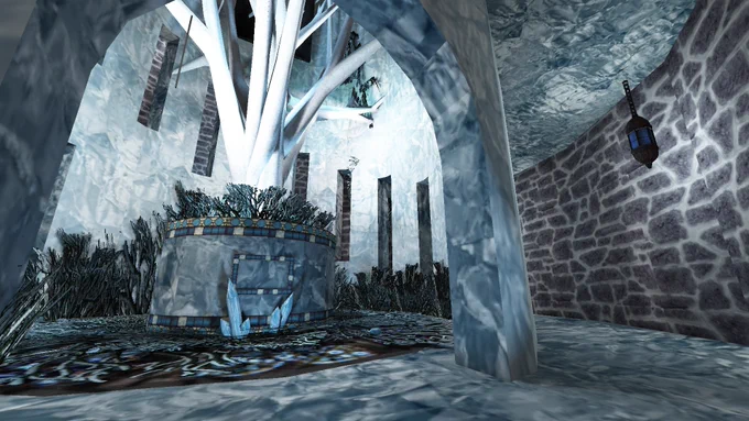 
Screenshot from the mission A Very Thiefy Christmas Special for Thief 2, running on my Force Tech game engine