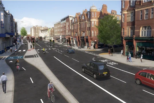 TfL visualisation of the changes on Streatham Hill.