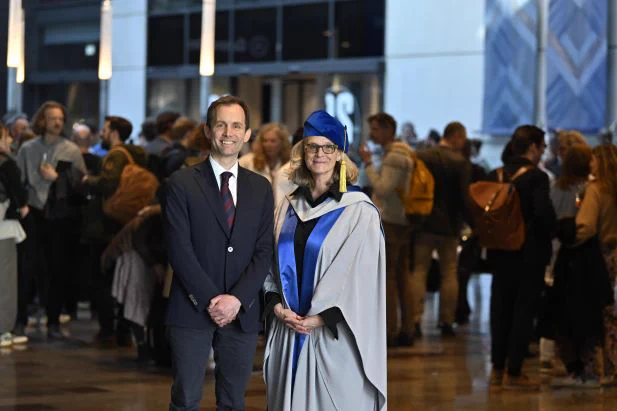 Head of Department, Alexander Christopher Sebald, together with Lise Vesterlund.