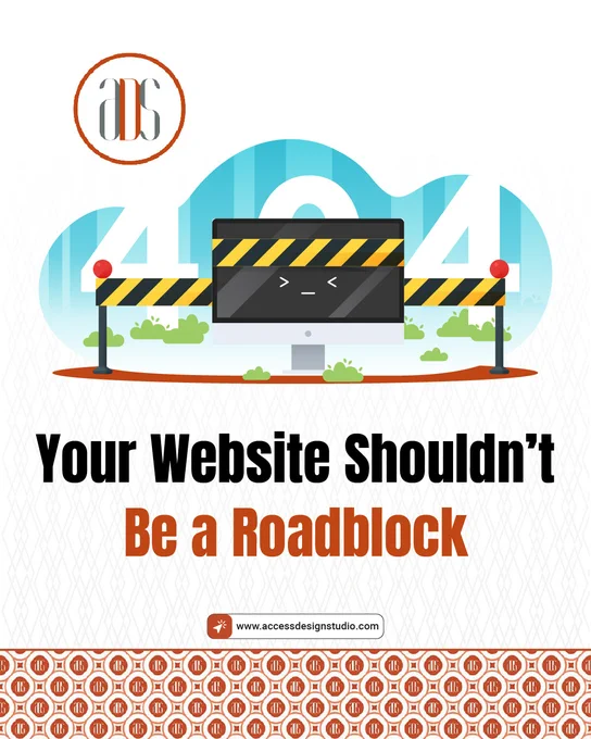  A graphical representation of a road block.
