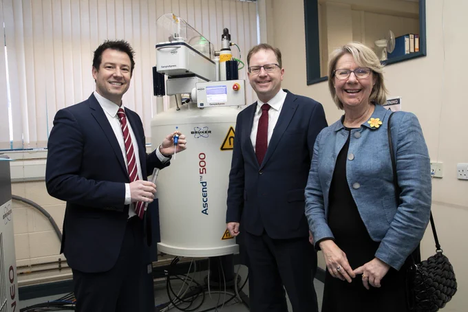 Dr Robert Elmes, Minister James Lawless and Prof Eeva Leinonen
