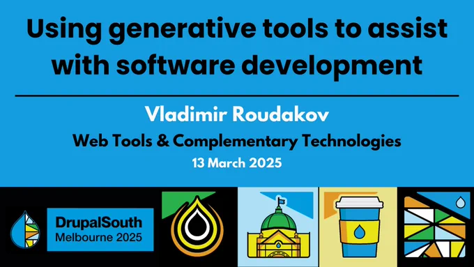 🎥 Video published
Using generative tools to assist with software development [Lightning talk] / Web Tools & Complementary Technologies / Vladimir Roudakov