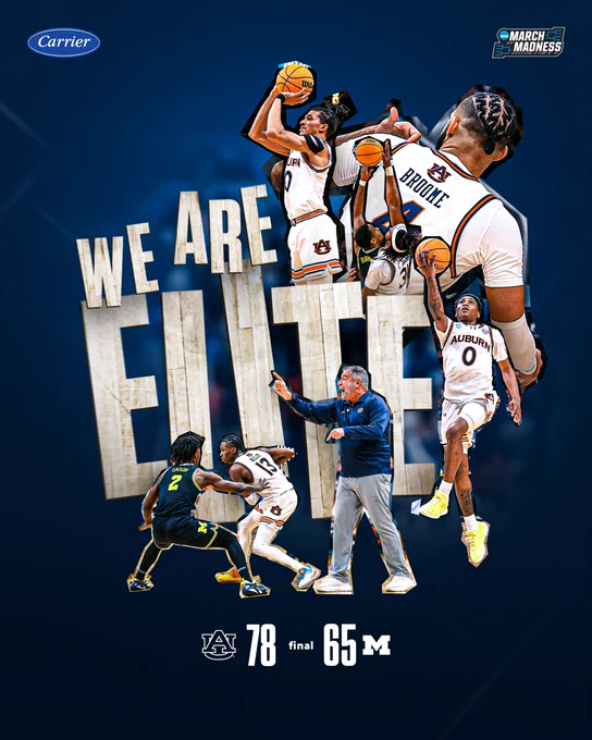 Auburn: 78 Michigan: 65
