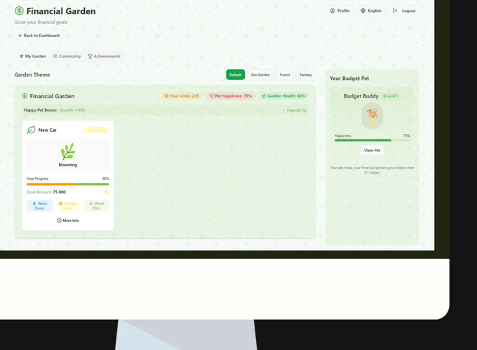 Finance App Dashboard