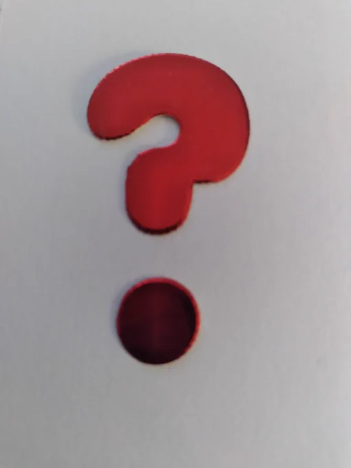 a large red question mark against a plain white background 