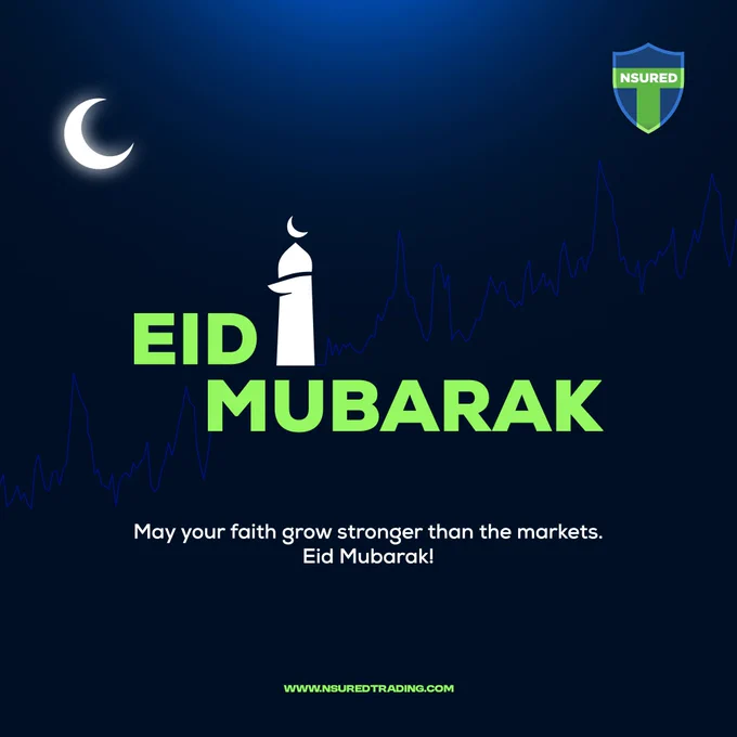 🌙✨ Eid Al-Fitr Mubarak To Our Vibrant Community!

This Eid, may your profits rise, risks stay low, and happiness multiply! 💸
Just like in trading, success comes to those who plan, stay patient, and take the right opportunities! 💸🔥

What’s your next big move—in trading or in life? 💬 Drop it in the comments and let’s inspire each other to aim higher! 🌍📊

#EidMubarak #NSuredTrading #CelebrateEid #EidAlFitr2025 #eid #eidulfitr 