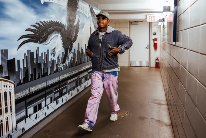 Marcus Stroman arrives to Yankee Stadium.