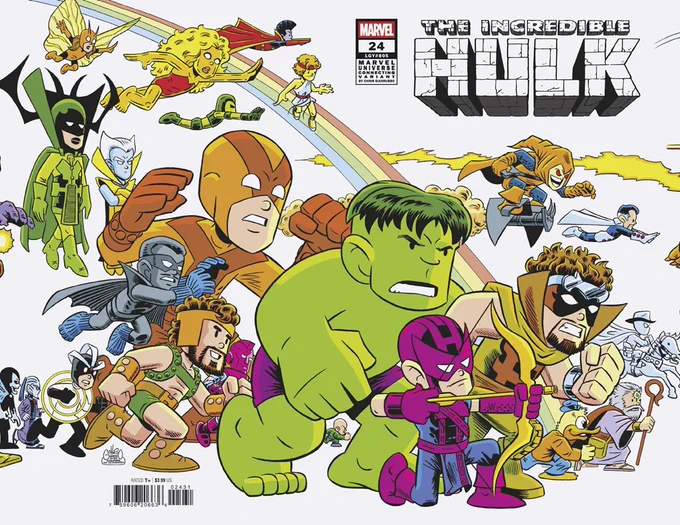 Incredible Hulk (2023 series) #24 Chris Giarrusso Marvel Universe wraparound connecting variant
