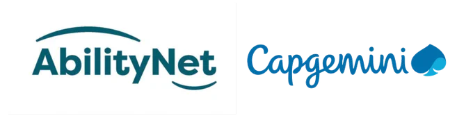 AbilityNet and Capgemini logos 