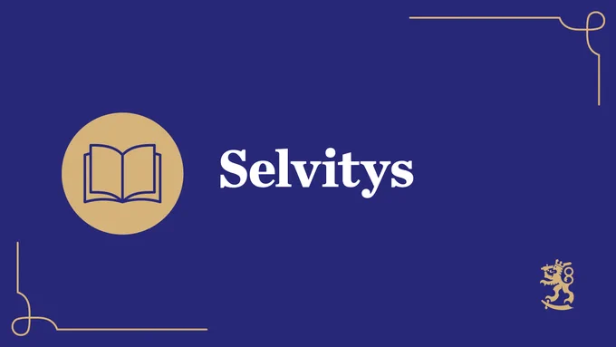 Selvitys.
