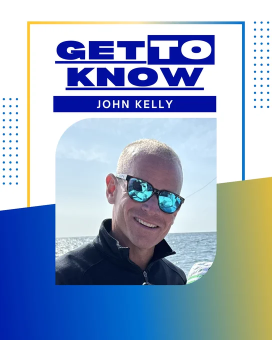 Picture of John Kelly- running the Boston Marathon presented by Bank of America to support the UMass ALS Cellucci Fund.
