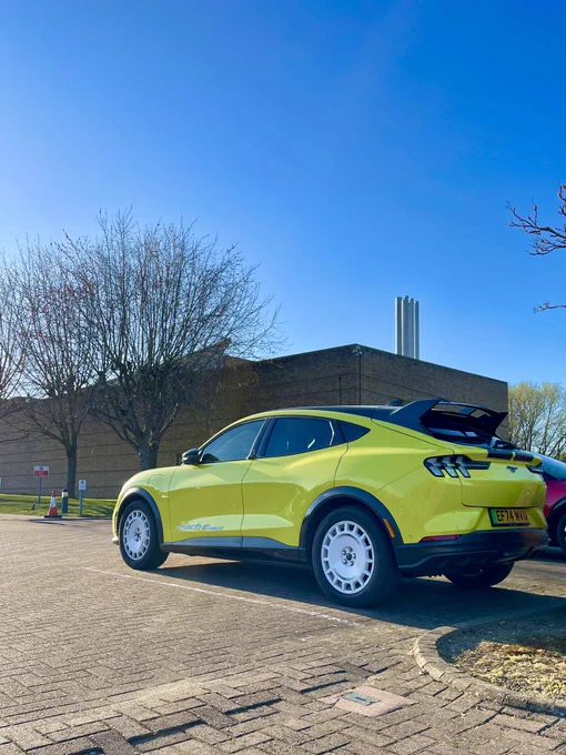 Ford Mustang Mach E Rally in Gripper Yellow